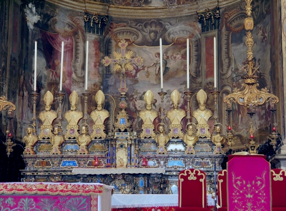 Milan (Italy) - Altar of the church of Sant Alessandro in Zebedia